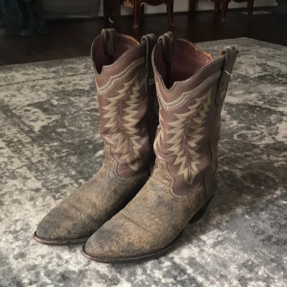Elephant hide boots